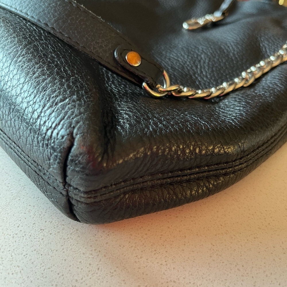 Michael Kors Black Pebbled Leather Shoulder Bag - Picture 10 of 11